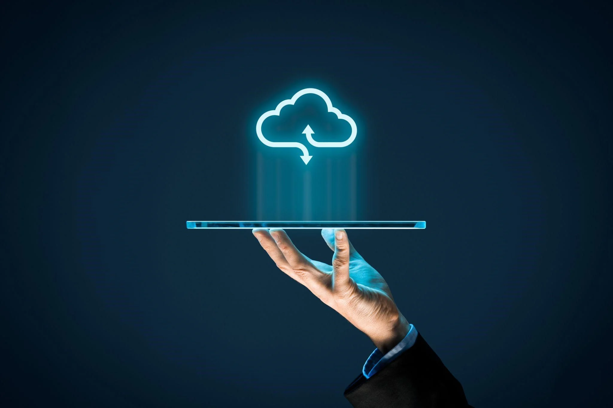 cloud-service Cloud services icons and network illustration